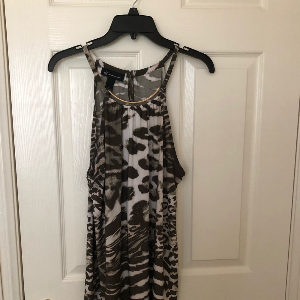 INC Military print Blouse